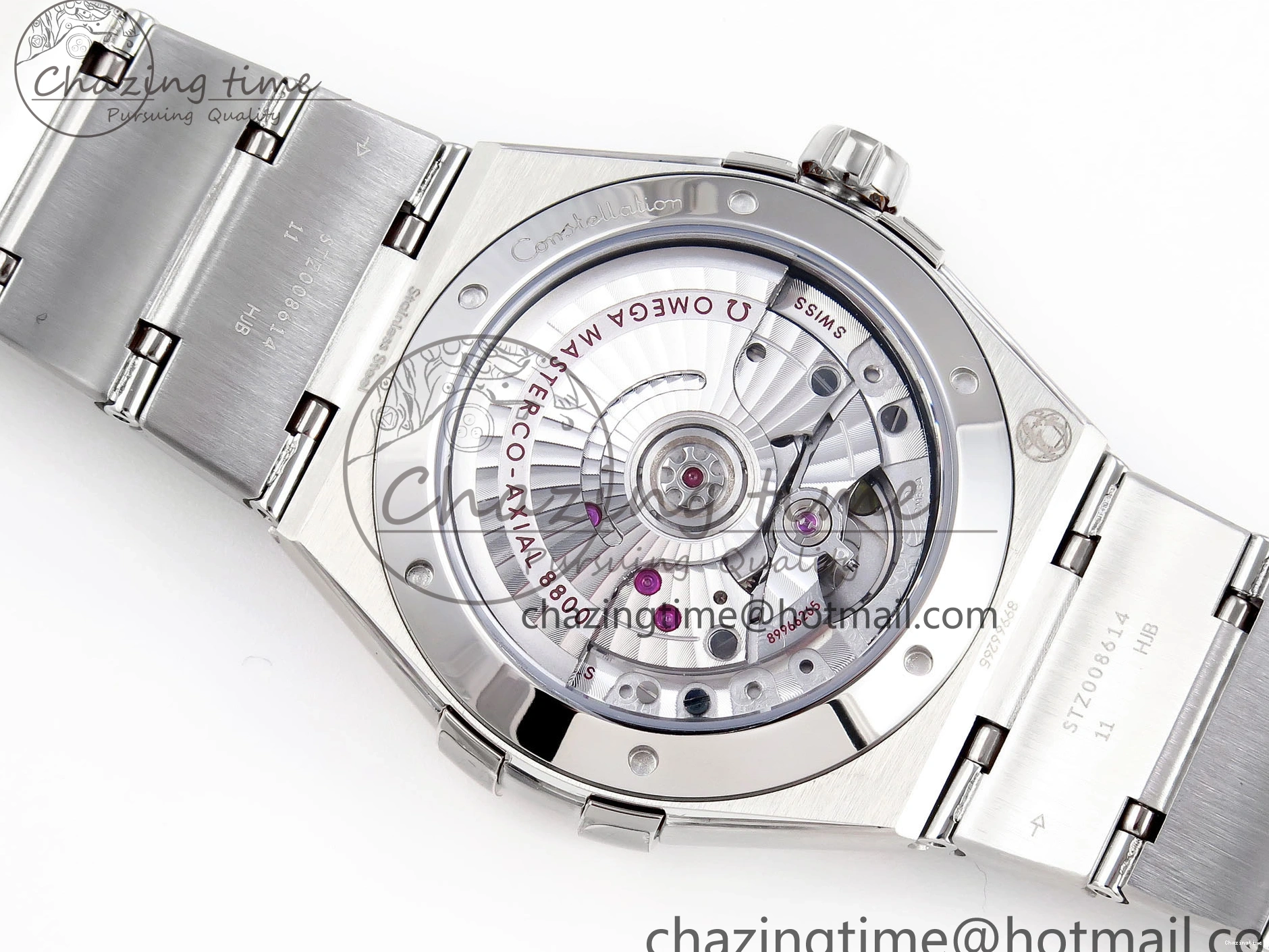 0105 Bold Constellation 39mm SS ASWF 1:1 Best Edition White Textured Dial on SS Bracelet A 7768